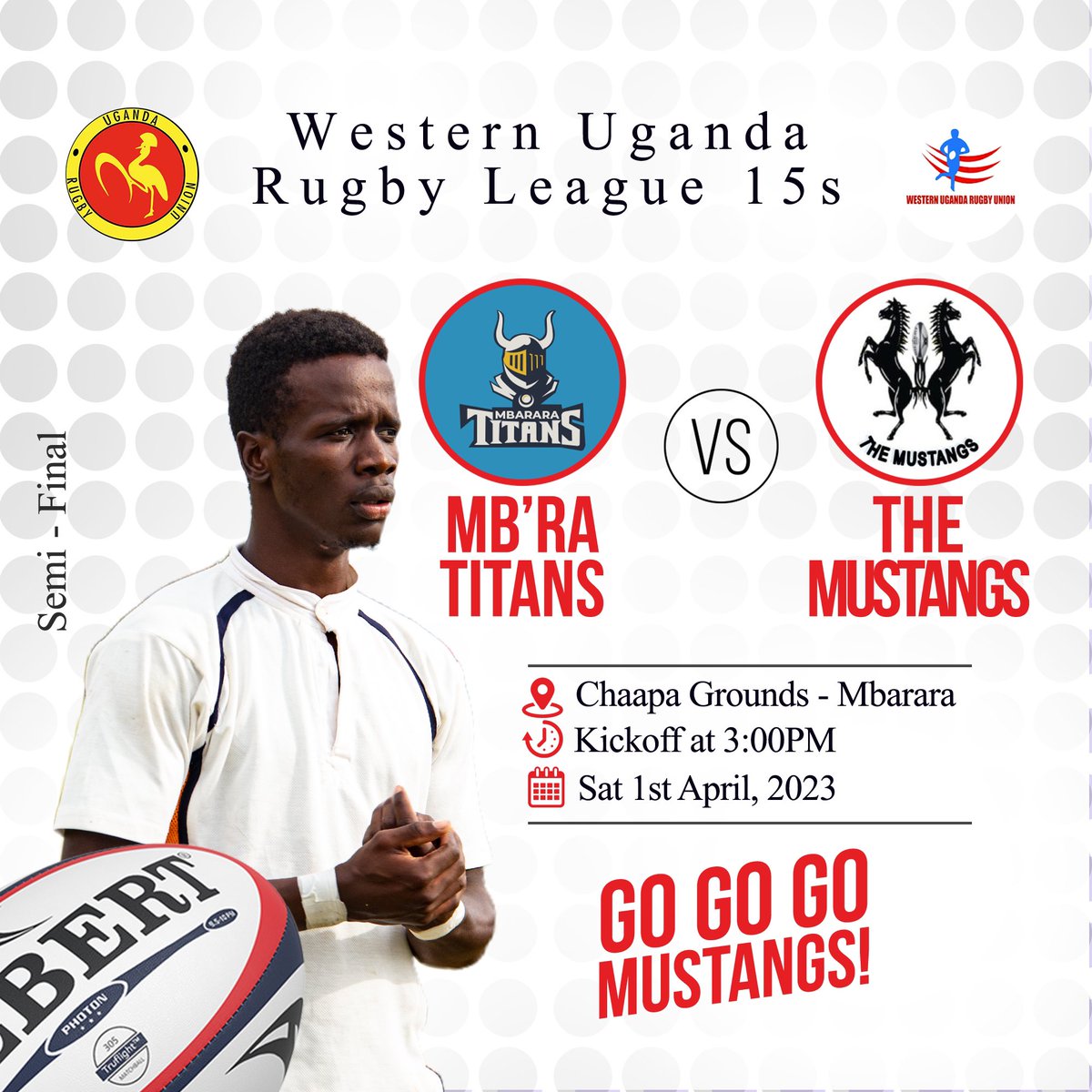 Get ready for an action-packed weekend as we take on Mbarara Titans RFC in the much-awaited derby! 🏉🔥 

#MbararaDerby 
#RugbyFever 
#WeekendVibes
#MUSTangsTuko