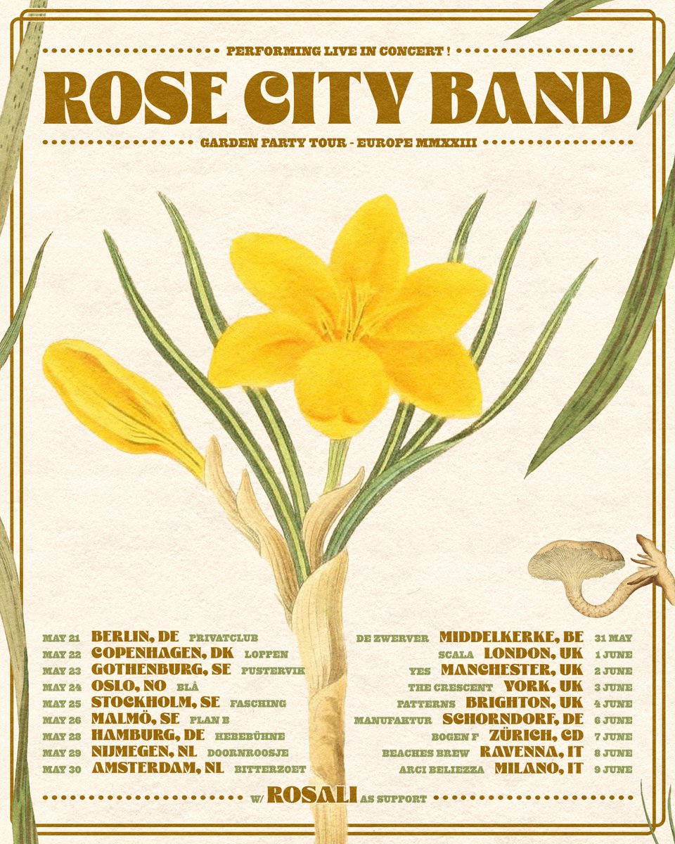Rose City Band🌹 (@rosecityband) on Twitter photo EU/UK tour w/ @rosalimusic  starts May 21 in Berlin! ✌️🌹🌈 Tix and info here: thrilljockey.com/artists/rose-c… EU/UK tour w/ @rosalimusic  starts May 21 in Berlin! ✌️🌹🌈 Tix and info here: thrilljockey.com/artists/rose-c…