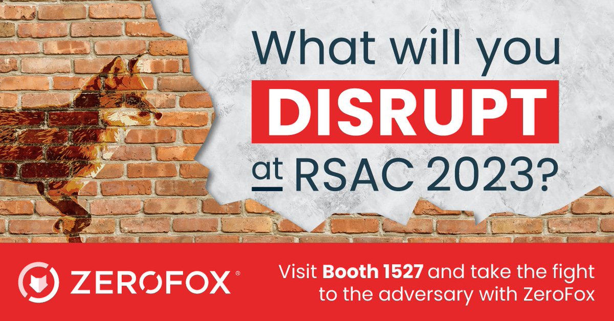 We are excited to attend <a href="/RSAConference/">RSAConference</a> 2023! As we focus on #disruption, we want to hear what you look forward to disrupting at the conference and beyond. 

#RSA #Cybersecurity #StrongerTogether