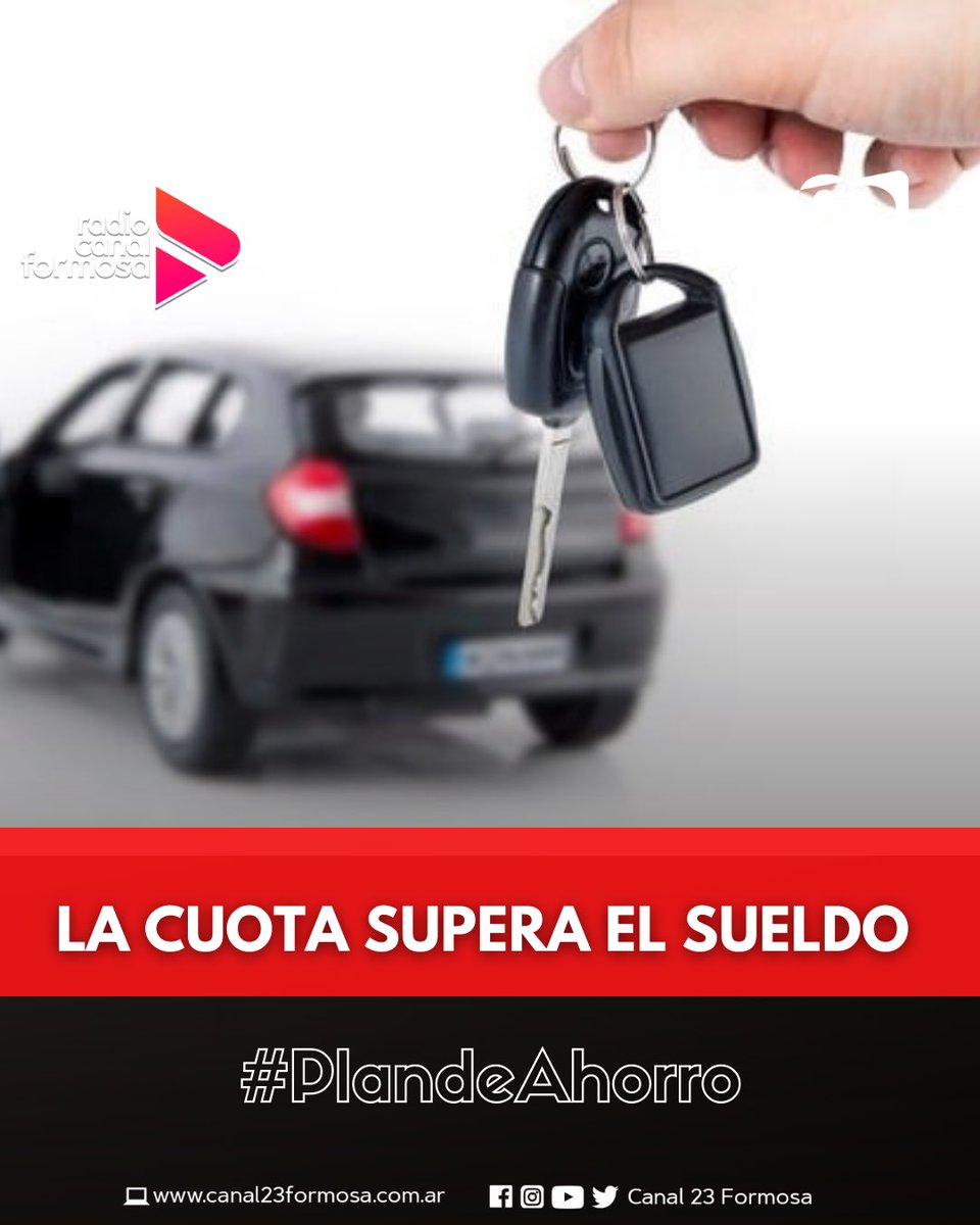 canalformosa's tweet photo. 🔴 #PLANESDEAHORRO • La cuota para acceder al 0km supera el sueldo de muchos damnificados en Argentina
#aumentos #inflacion #valor #auto0k #entregadirecta #nopagamas #sueldos #embargo #justicia #tucuman #virales #argentina https://t.co/Dx6Rz2q8Mo