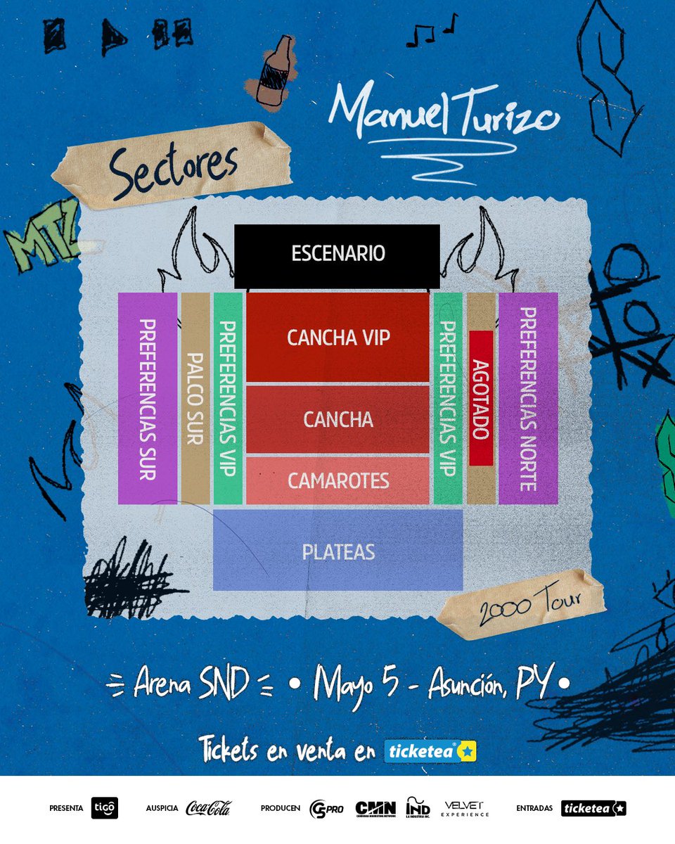 G5pro's tweet photo. 🫦🔥Vamo' a pasar un buen rato con MANUEL TURIZO en 🇵🇾
Obtené tus Entradas con Tiempo☝🏻
🗓️ 5/Mayo
📍SND
➕Info Camarotes https://t.co/hCRrzGoMFl
🎟️ Entradas @ticketeapy
👉Beneficios
🔹Tarjetas Itaú 10% Dto.
🔹Tigo Money 15 % Dto. Online
#ManuelTurizoPy #2000Tour https://t.co/8VjBJV9zd2