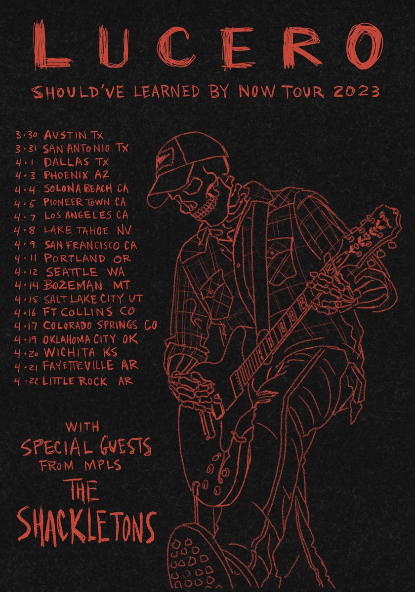Tour starts TODAY! Who are we going to see out there? Some shows are close to selling out, so snag your tickets today! luceromusic.com/tour/
