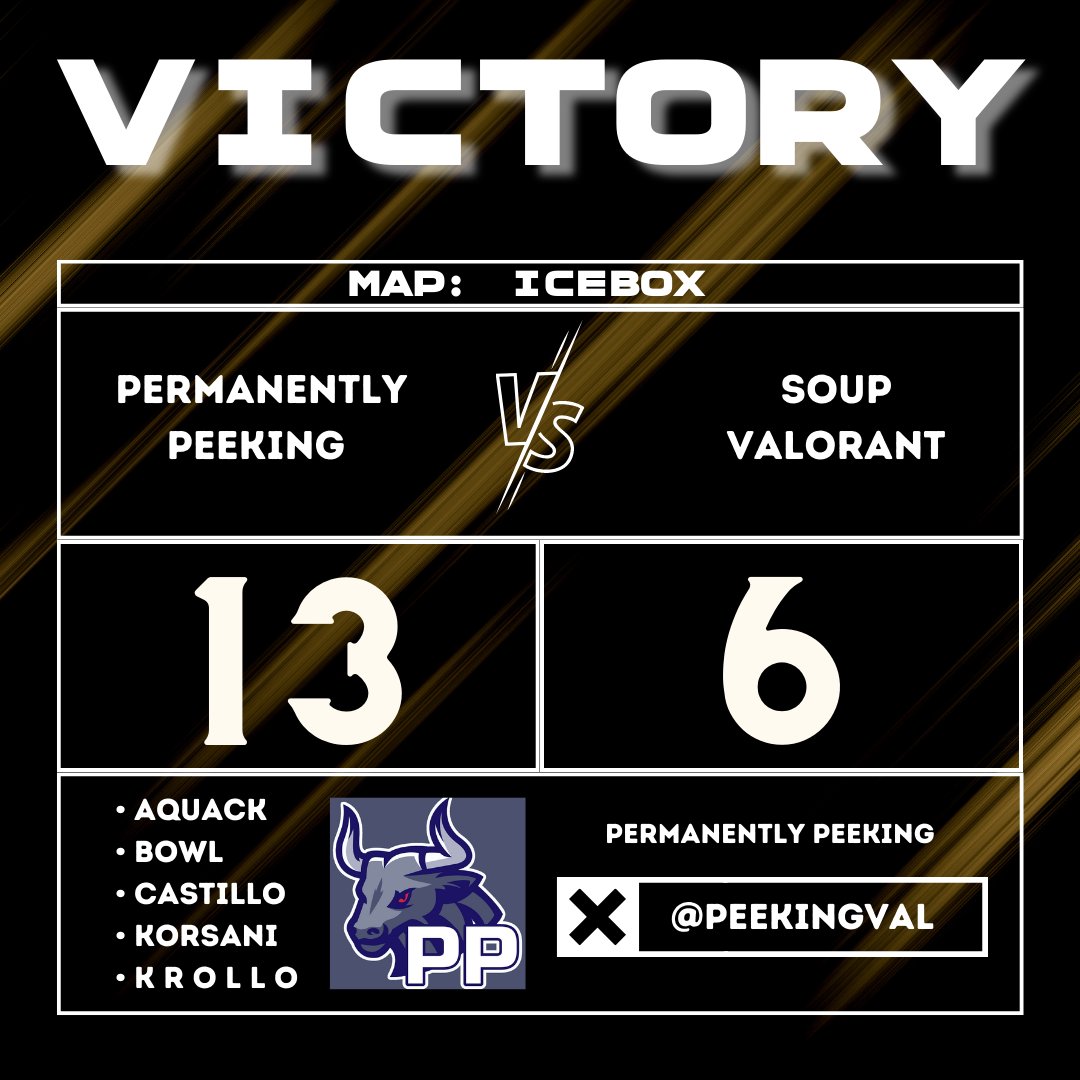 PeekingVal's tweet photo. Good way to finish our tournament group stage, ggs to @TeamSOUPVAL https://t.co/4svYi2sKnV