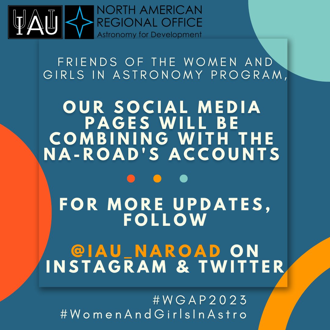 wgap_naroad's tweet photo. Hello! Our social media page will be combining with the NA-ROAD's accounts, so you can find future updates at @IAU_NAROAD on both Instagram and Twitter. You can continue following our adventures, and remember, our Call for Projects is still accepting applications. See you there! https://t.co/0nnqXOgfJQ