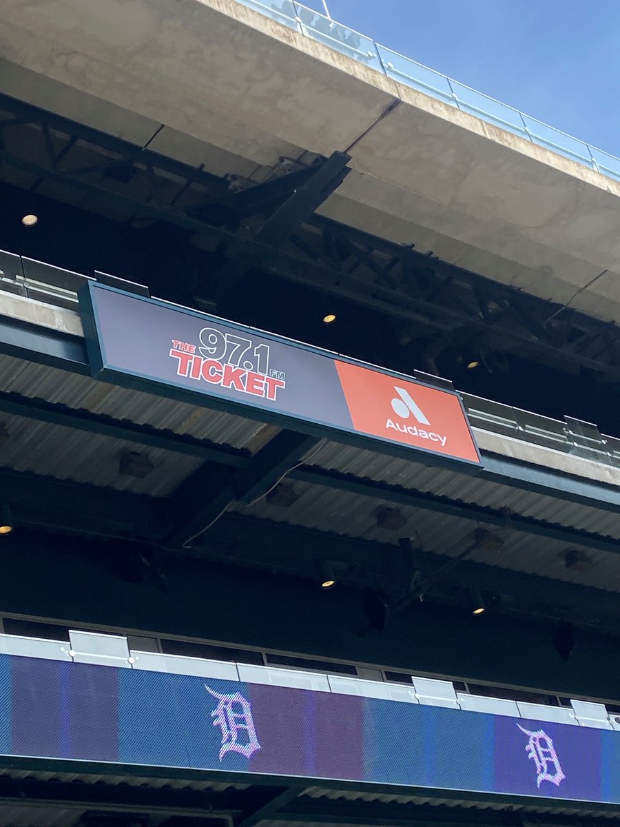 AudacyCorp's tweet photo. Play ball! As the official audio and podcast partner of @MLB and the flagship home of 13 teams, catch us at the ballpark as we give you a front row seat to the action all season long. ⚾ https://t.co/59tY2cr7YA