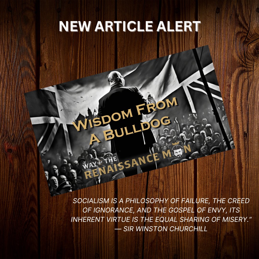 WayoftheRenMan's tweet photo. Today's insight from #WednesdayWisdom was inspired by Nobel laureate, twice British prime minister and knighted author and statesman, Winston Churchill. #principled #life #profit #renaissanceman #principles #Achievement #Philosophy #focus #rationalLife #Reason #read #Wisdom https://t.co/2dVYXYpcHk