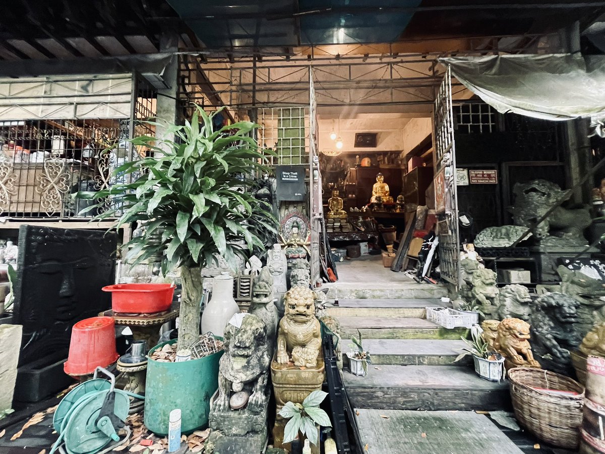 「シンガポールの骨董品屋に呪物を探しに行く男 」|がもん鉄（田中俊行）ペガサス田中 🦄🐲🐉🐛🦚👶のイラスト