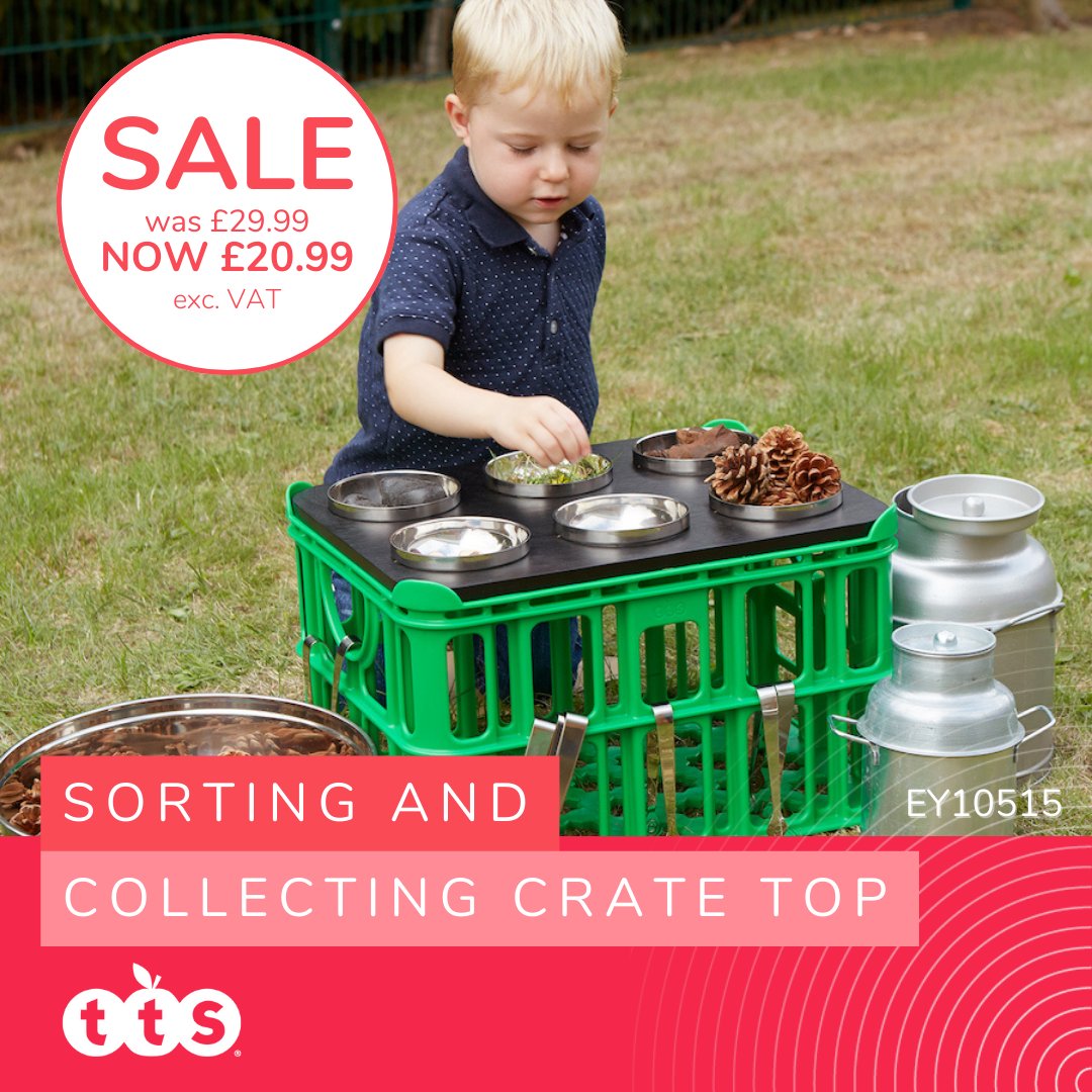 ⭐ 30% OFF our Sorting and Collecting Crate Tops!

Designed to use with our Creative Crates, this crate top is made from plywood and has 6 x removable metal bowls! 💦🍂 

SHOP NOW and find out more here 👉 bit.ly/3TTN5QW

#Sale #EarlyYears #OpenEndedPlay