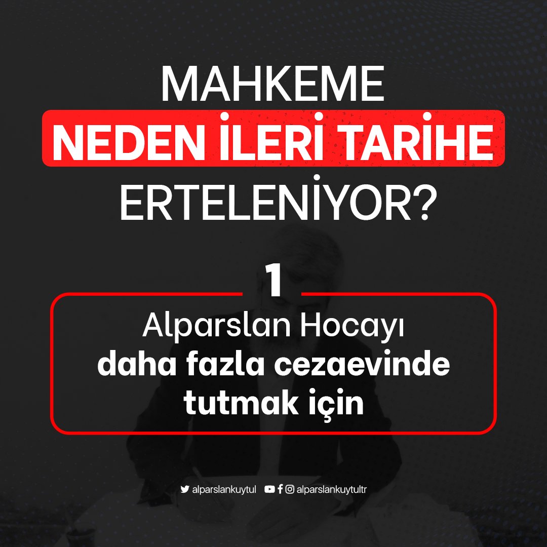 kuytulhoca's tweet photo. MAHKEME NEDEN İLERİ TARİHE ERTELENİYOR?

Alparslan Hocayı daha fazla cezaevinde tutmak için!

AlparslanHocaya Yargısızİnfaz https://t.co/fAtUY7o00L