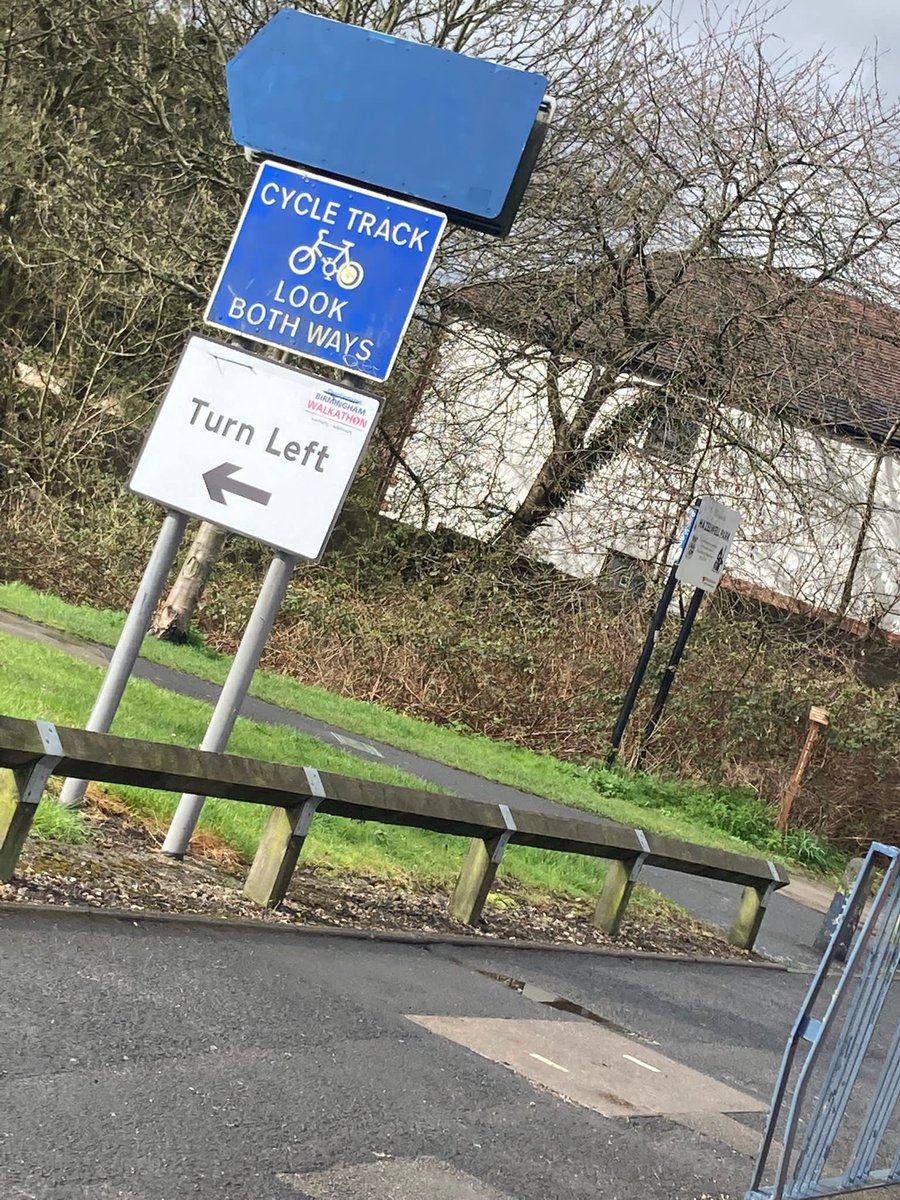 harry_moseley's tweet photo. After months of planning and organising it now feels a bit real! The signs are going up… over 200 around the 26 mile route. Now we just need Sunday , the sunshine and our walkers and amazing volunteers to arrive 😊 harry would be proud this is back in Brum @brumwalkathon https://t.co/w0UfdNQp3A