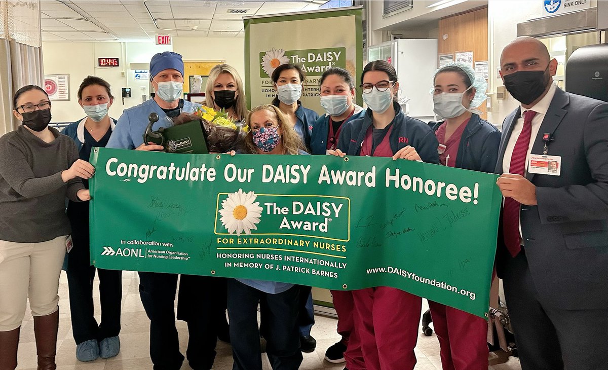 Congrats to our recent @nyphospital LMH 2x Daisy Award🌼 recipient Steve Vince RN PACU! Steve received multiple nominations from his patients for being attentive, thorough, warm, compassionate and professional. ' he is the consummate caregiver' #stayamazing @WillieMManzano