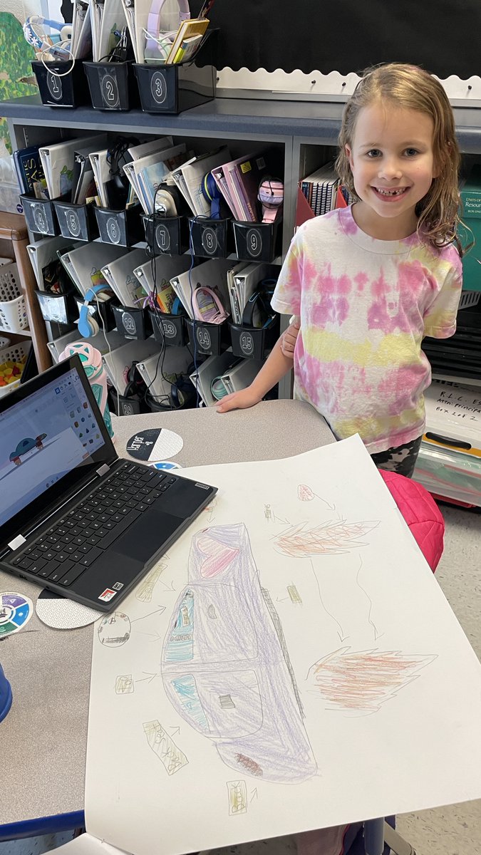 The AMAZING 2nd grade inventors in <a href="/MsNarkevic/">Kelsey</a>'s class shared their designs and products at their Innovation Expo today!  Students drafted plans, modeled in <a href="/tinkercad/">Tinkercad</a>, and presented to their 3rd grade #RLCPupPartners.  <a href="/RLCPrincipal/">Diane Insari</a> <a href="/RLC_Coyotes/">Rosa Lee Carter ES</a>