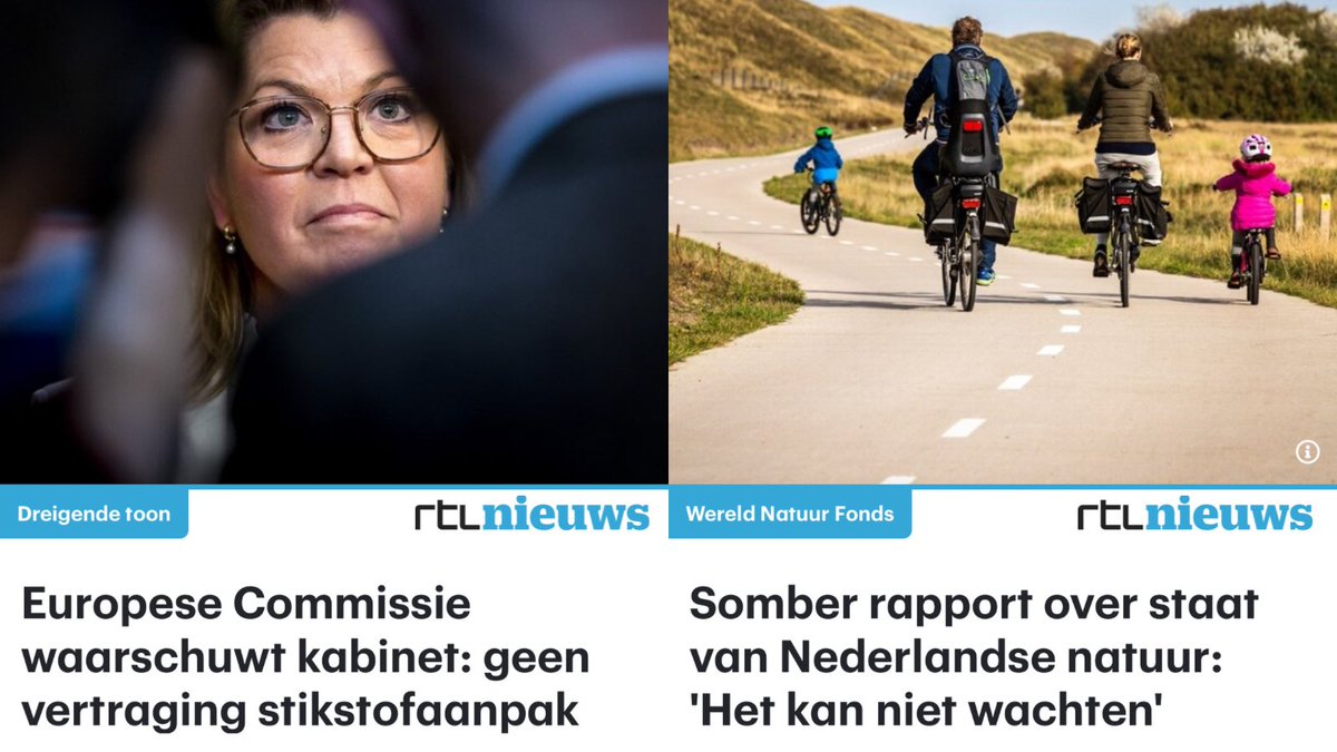 De <a href="/MinisterNenS/">Staslvvn</a> ontvangt 2 belangrijke berichten op hetzelfde moment:

Brussel: “de verslechtering van de natuur in NL moet stoppen”

WNF: “het gaat slecht met de NL’se natuur: dieren en planten verdwijnen”

Namens de <a href="/PartijvdDieren/">Partij voor de Dieren</a> vraag ik hierover een debat aan!