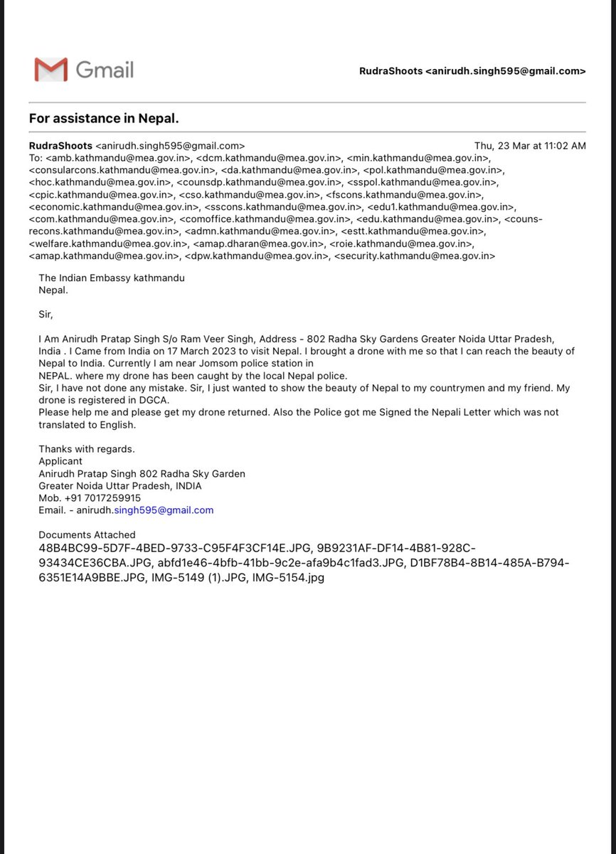 RudraShoots's tweet photo. Still No response from India Embassy Kathmandu. https://t.co/lVuZun2vYB