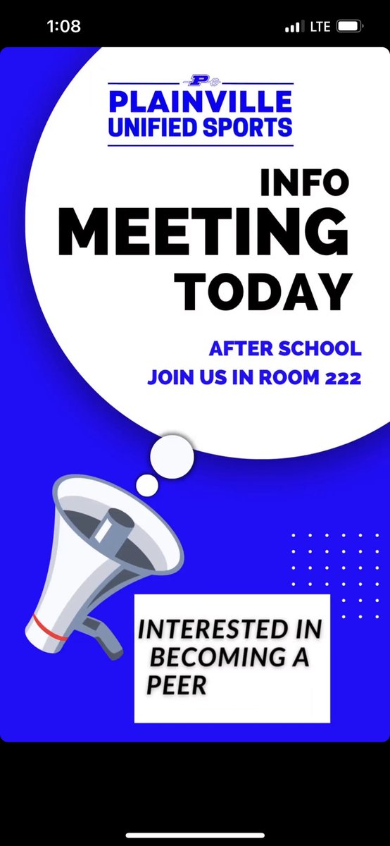 Want to join us this Spring? Come learn more about how to become a peer helper on our Spring Unified team, today, after school in room 222. Please contact Ms. Hickey or Ms. Wells with any questions!