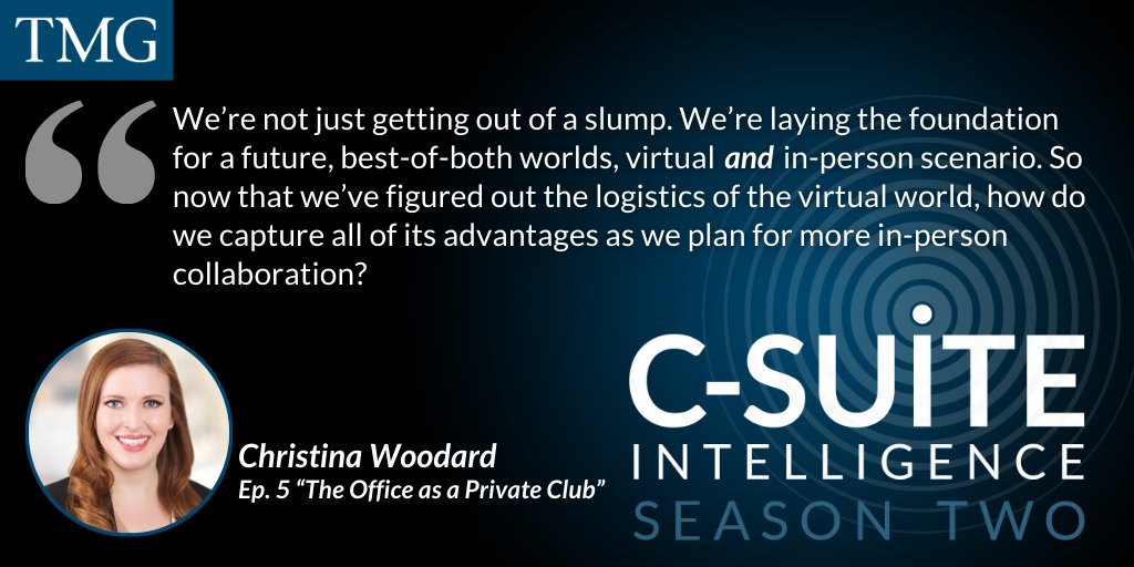 As #LeadershipCoaches to some of the world’s top CEOs & bd dirs @TheMilesGroup’s @CEO__Coach Stephen Miles & Christina Woodard discuss how office spaces are being revamped for ‘optimized work.’ ICYMI: The Office as a Private Club. miles-group.com/podcast/the-of…

#CSuiteIntelligence pod