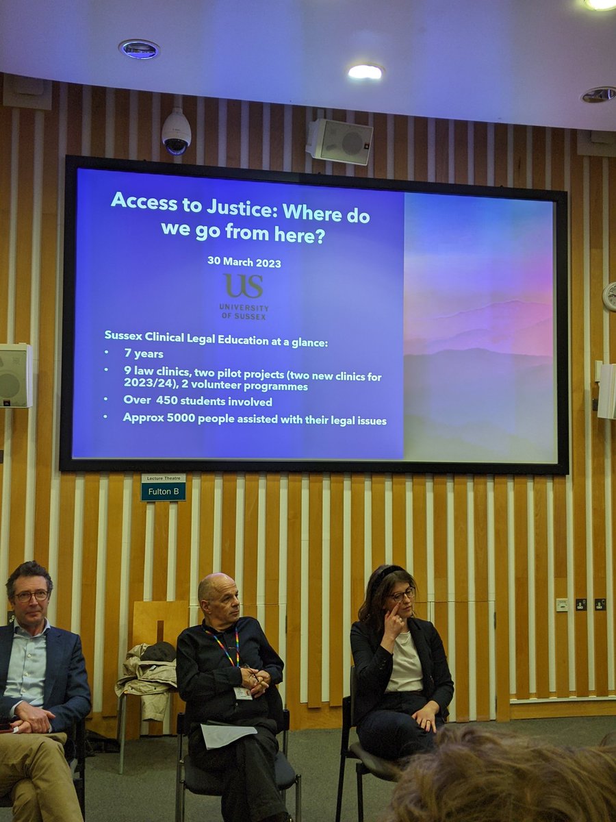 SLSLegalEd's tweet image. Great to see so many students, @SussexLaw faculty &amp;amp; a great panel &amp;amp; chair @AmirPazFuchs #CLE #accesstojustice