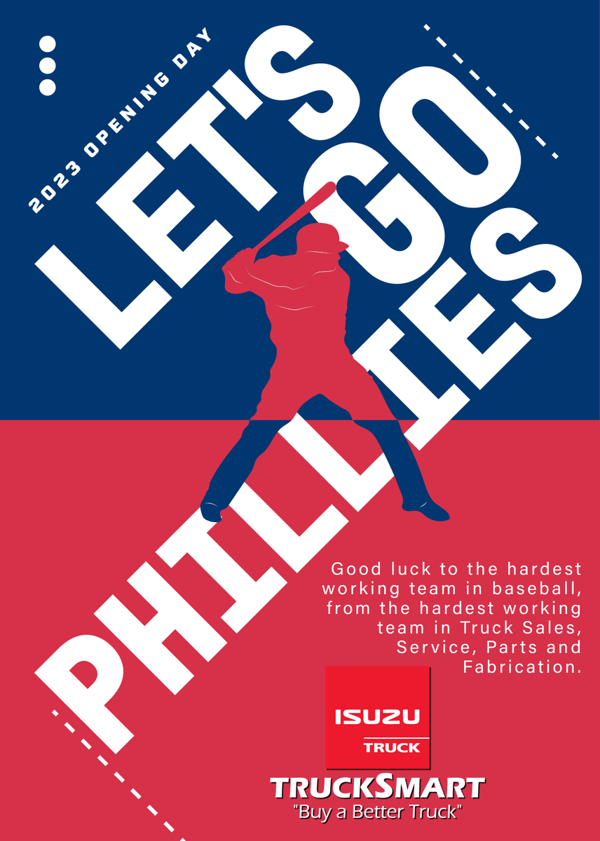 trucksmart's tweet photo. Let's TOP last season and win a World Series!

Good luck!

TruckSmart
https://t.co/HldujPjEqX

#phillies #openingday #baseball #baseballseason https://t.co/oMUe2YoqZ7