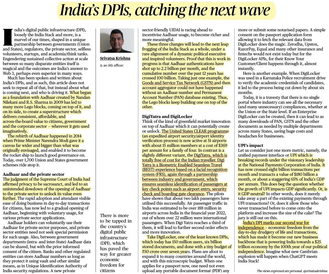 Upsc Civil Services Exam on Twitter "India’s Digital public