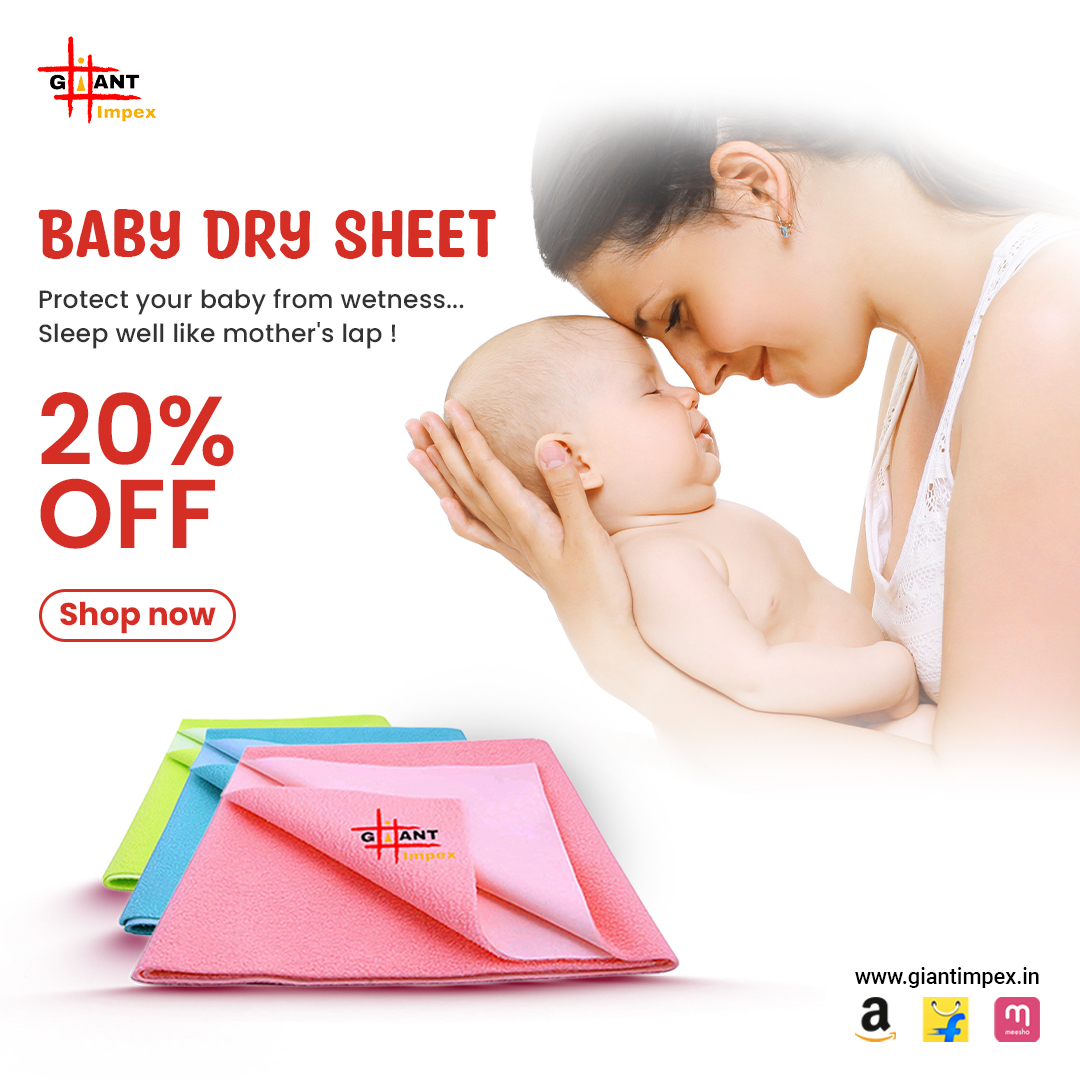 Giant Impex on Twitter "Which dry sheet is good for baby? How do I protect my baby's urine from