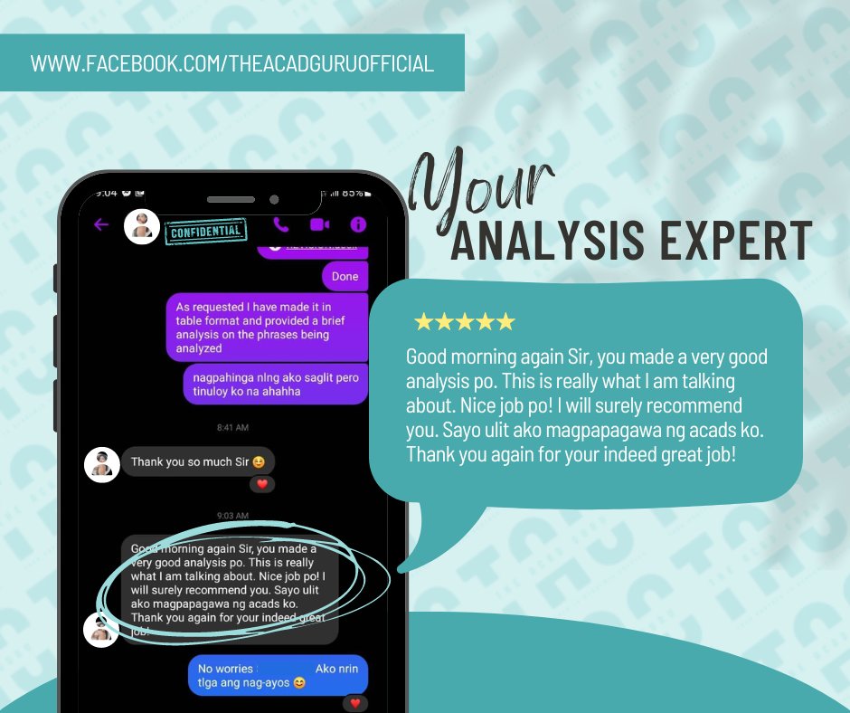 theacadguru's tweet image. Your feedback sparks our GROWTH! 

Experience the best and be satisfied with the services we offer. Send us a message for inquiries!

WE CAN PROVIDE PROOF OF CREDENTIALS, COMMENDATIONS, AND TRANSACTIONS UPON REQUEST. 

#TAGit
#acadserver #acadcomission #needhelp #tutor #lfacad