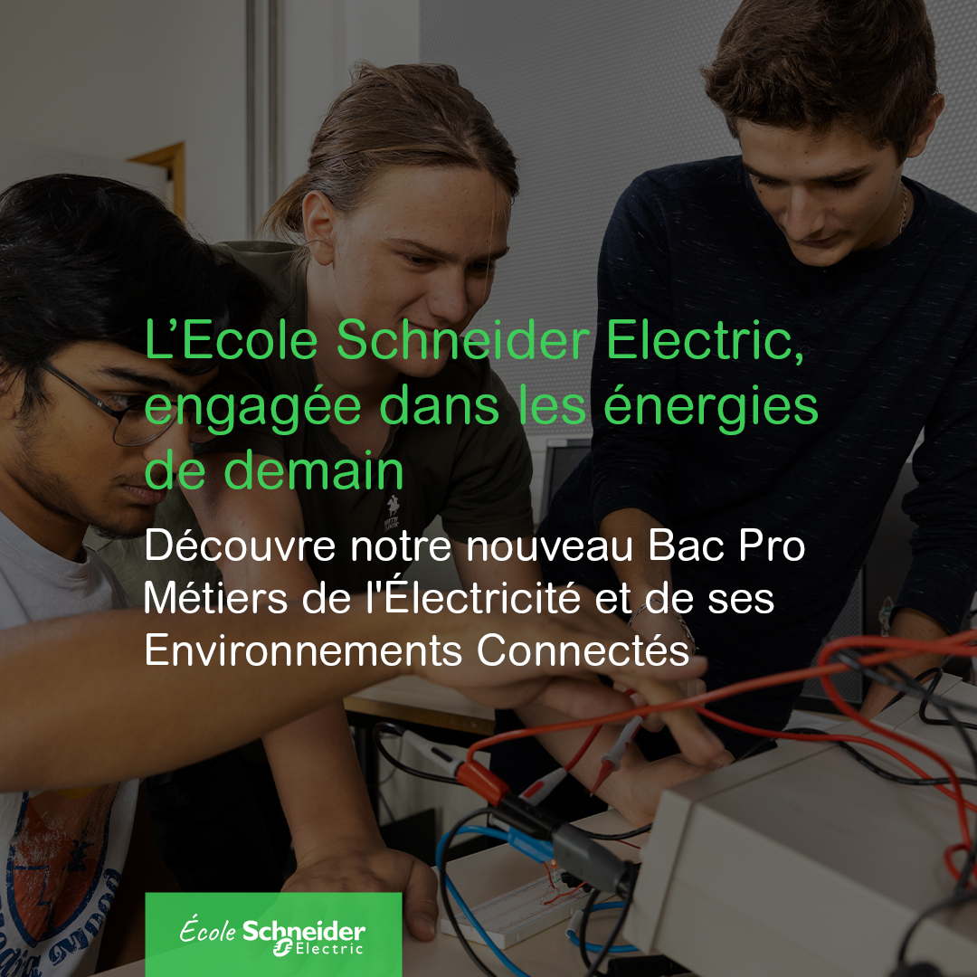 📣 L'Ecole Schneider Electric ouvre un #Bac #Pro #MELEC !

⚡ Tu es sensible aux sujets liés aux transitions #numériques et #énergétique, alors n'attends pas pour déposer ton dossier de candidature avant le 15 Avril.

👉 preinscriptions.ecoledirecte.com/?RNE=0382170C&…