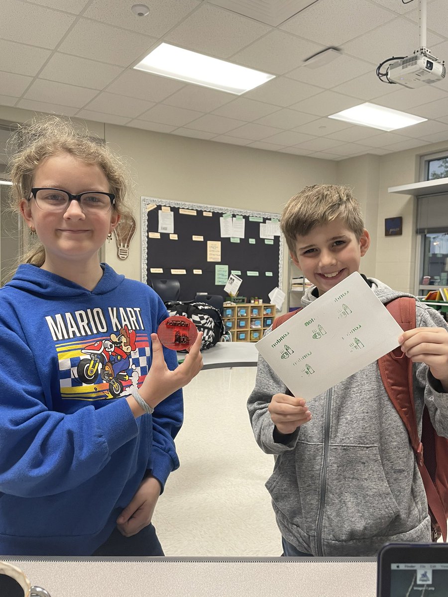 Wendy Boatright (@boatrightsclass) on Twitter photo 5th grade AIMers <a href="/ShadowGlenES/">ShadowGlen ES</a> are wrapping up their World Traveler PBL. One of the components was designing a passport stamp. Thanks to a grant <a href="/jacobtech/">Jacob Luévano </a> received from <a href="/ManorEducation/">Manor Ed Foundation</a>, they were able design the stamp in <a href="/tinkercad/">Tinkercad</a> & 3D print them. They officially have a stamp! 5th grade AIMers <a href="/ShadowGlenES/">ShadowGlen ES</a> are wrapping up their World Traveler PBL. One of the components was designing a passport stamp. Thanks to a grant <a href="/jacobtech/">Jacob Luévano </a> received from <a href="/ManorEducation/">Manor Ed Foundation</a>, they were able design the stamp in <a href="/tinkercad/">Tinkercad</a> & 3D print them. They officially have a stamp!