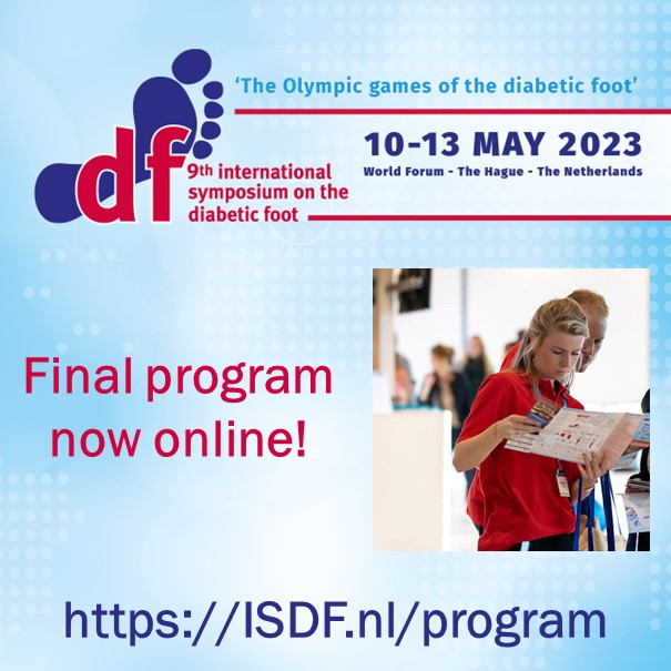 Final program #ISDF2023 is now online! This large multi-disciplinary symposium has something for everyone working with issues related to the diabetic foot.
isdf.nl/program
#diabeticfoot #woundhealing