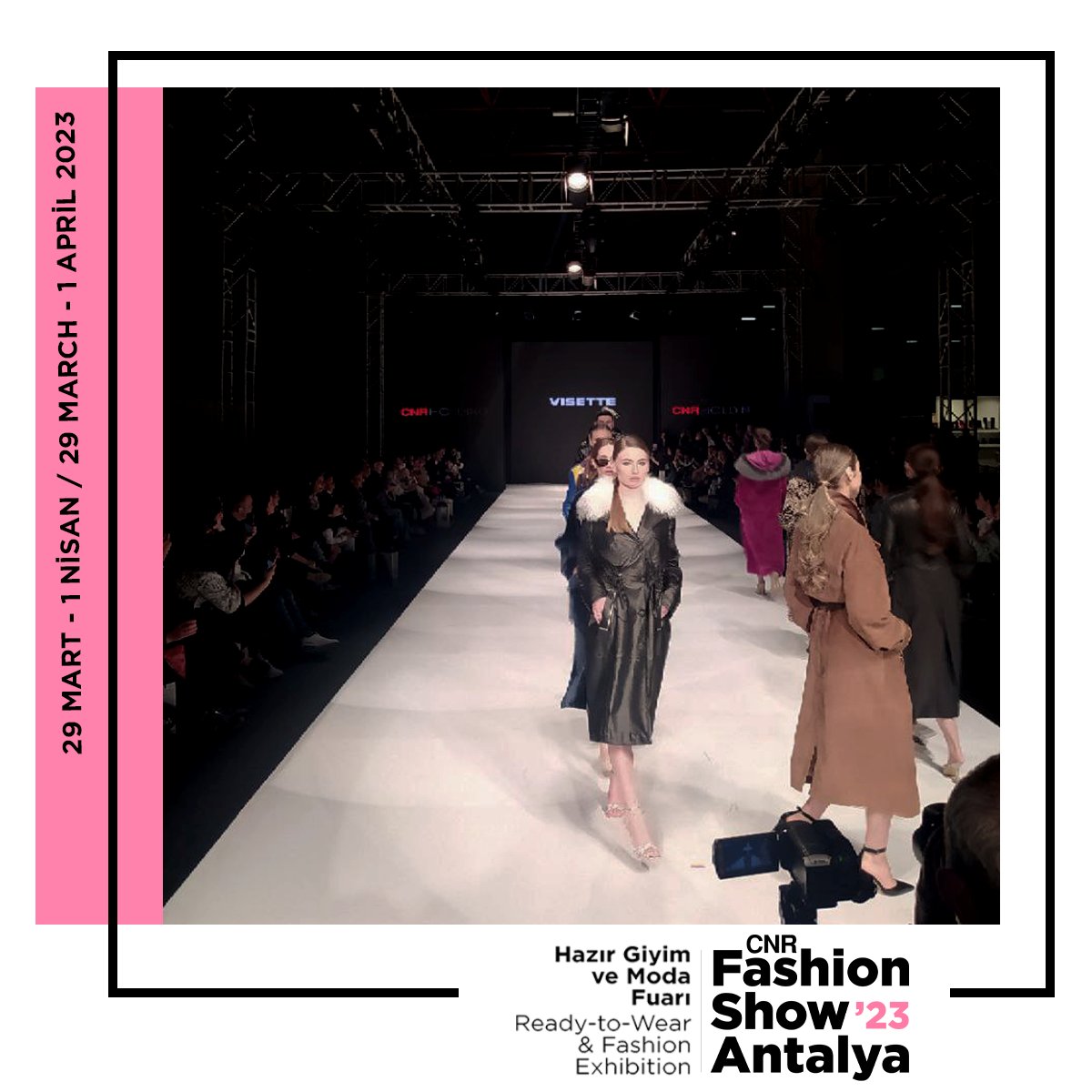 Rengarenk defileler ve sektörün liderleriyle bir araya gelme fırsatı sunan CNR Fashion Show Antalya'yı, 1 Nisan Cumartesi gününe kadar ziyaret edebilirsiniz.

Hemen Biletinizi Alın!
bit.ly/42i2xdd

📅 29 Mart-1 Nisan 2023
📍ANFAŞ - Antalya Fuar Merkezi