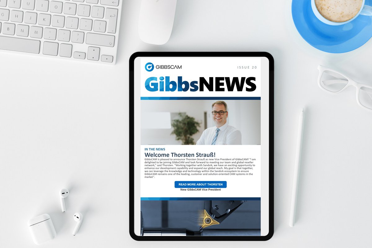gibbscam's tweet photo. Want to catch up on what we've been up to? Don't forget to check out the latest GibbsCAM newsletter.

You can read it here : https://t.co/Ra4c6jGdk0

#GibbsCAM #machining #automation #cncmachining #manufacturing #innovation #millturn #MultiTaskMachines https://t.co/YWlxF55ZPr