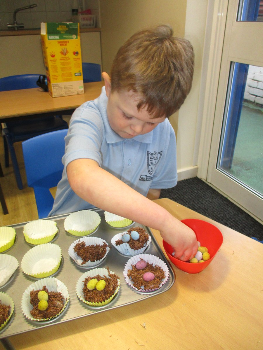 1J_MrsJ's tweet photo. We made Easter nests and celebrated our Come and See learning about Opportunities: Lent/Easter. Great work 1J #Makeadiference #DTOLOL #OLOLRE @ololprimary_HT https://t.co/XCNCNMQhz2