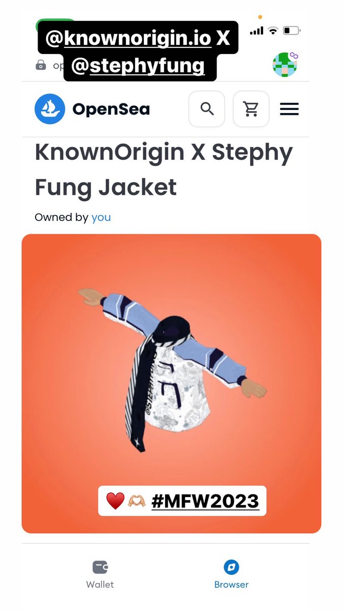 mambo_doodles's tweet photo. Loving my @stephyfung wearable celebrating #MVFW2023 @KnownOrigin_io ❤️🔥

#digtalfashion #digitalwearable @decentraland https://t.co/Fvh3VZCGFk