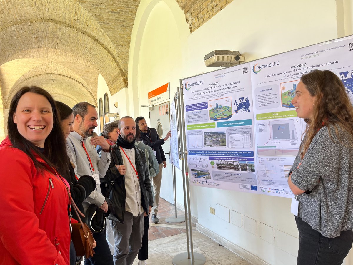 Promisces_EU's tweet photo. In a poster session at the Steering Committee, the #PROMISCES case studies presented themselves and the technologies they're using. The posters were a great opportunity to discuss the case studies' progress and to get in touch with the partners involved in the case studies.
#PFAS https://t.co/ze5AF6Zm1f