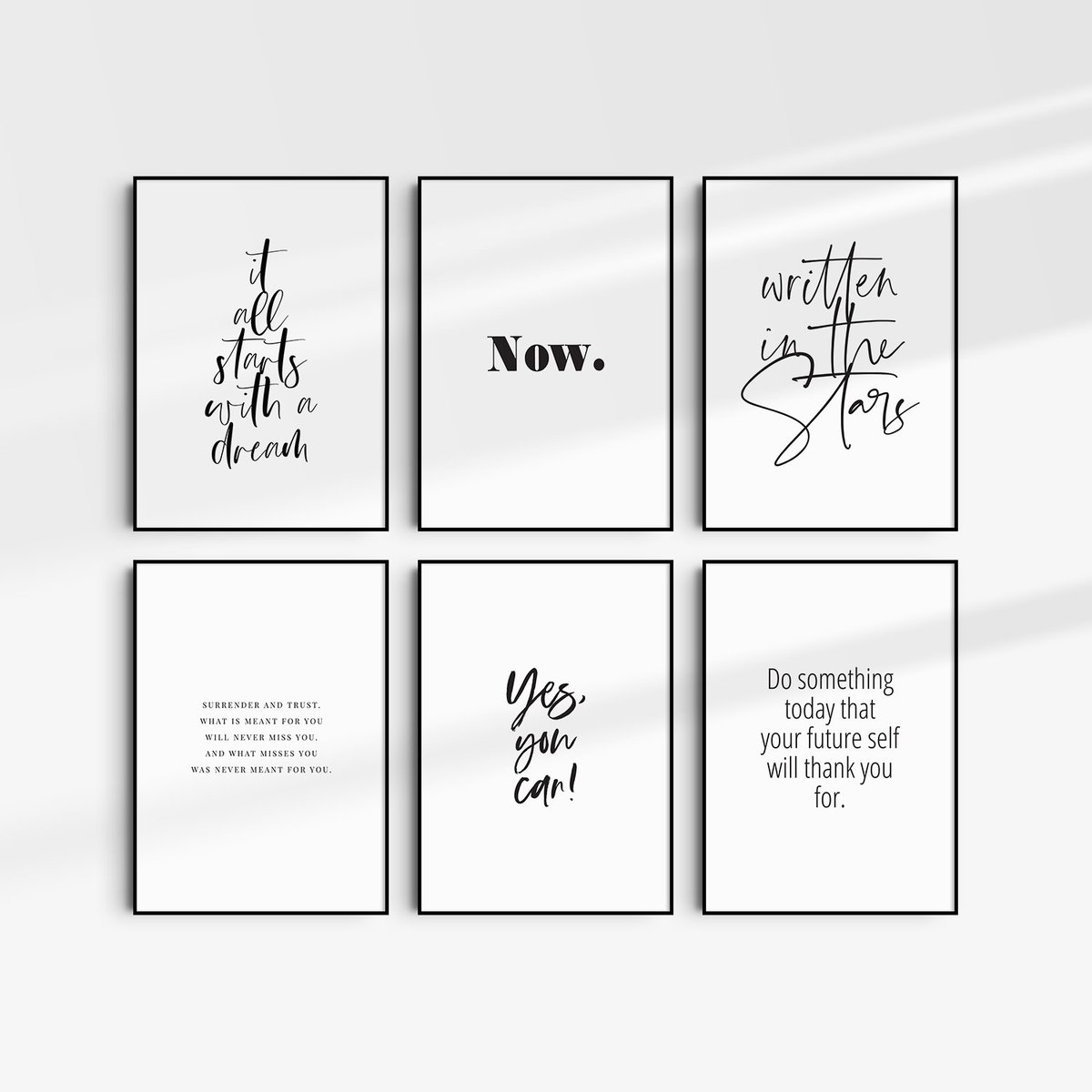 DESIGNBYnube's tweet photo. Printable wall art quotes, set of 6.
https://t.co/6uhQD4GEOw
#printablequotes #wallartquotes #quotes #inspirationalquotes #motivationalquotes #printablewallart #printablewallartquotes #printable #writteninthestars #now #surrender #trust #dreamquotes #itallstartswithadream https://t.co/9w7wBb7rbQ