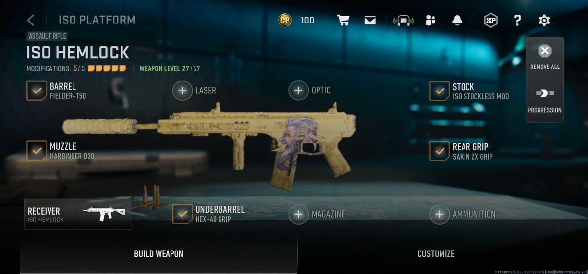 Chocodz_YT's tweet photo. Got it Gold ISO HEMLOCK
#warzonemobile #warzonem https://t.co/iwoNNvZmbe