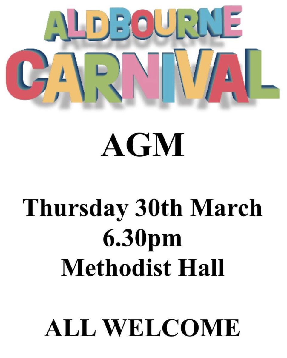 ALDCarnival's tweet photo. TONIGHT

AGM 2023 - Come along if you want to be part of the carnival, give us feedback, make a suggestion or just find out what goes on. https://t.co/QREpJ8Dn8b