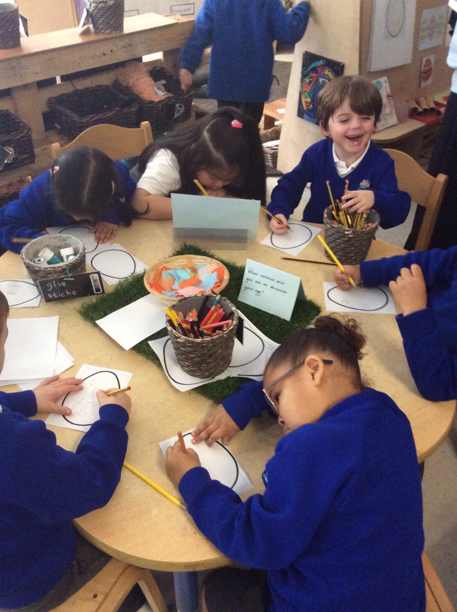 Lots of Easter themed creativity happening in Reception today <a href="/foxfield/">FoxfieldPrimary</a> 🐰🐥🥚🎨