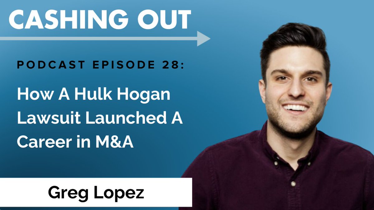 exitwise's tweet photo. On this week's episode of the Cashing Out podcast we speak to @glopeztweets, a very experienced operator and entrepreneur with a deep financial and accounting background.

https://t.co/f55g5RabKm https://t.co/yb5seNi2t4