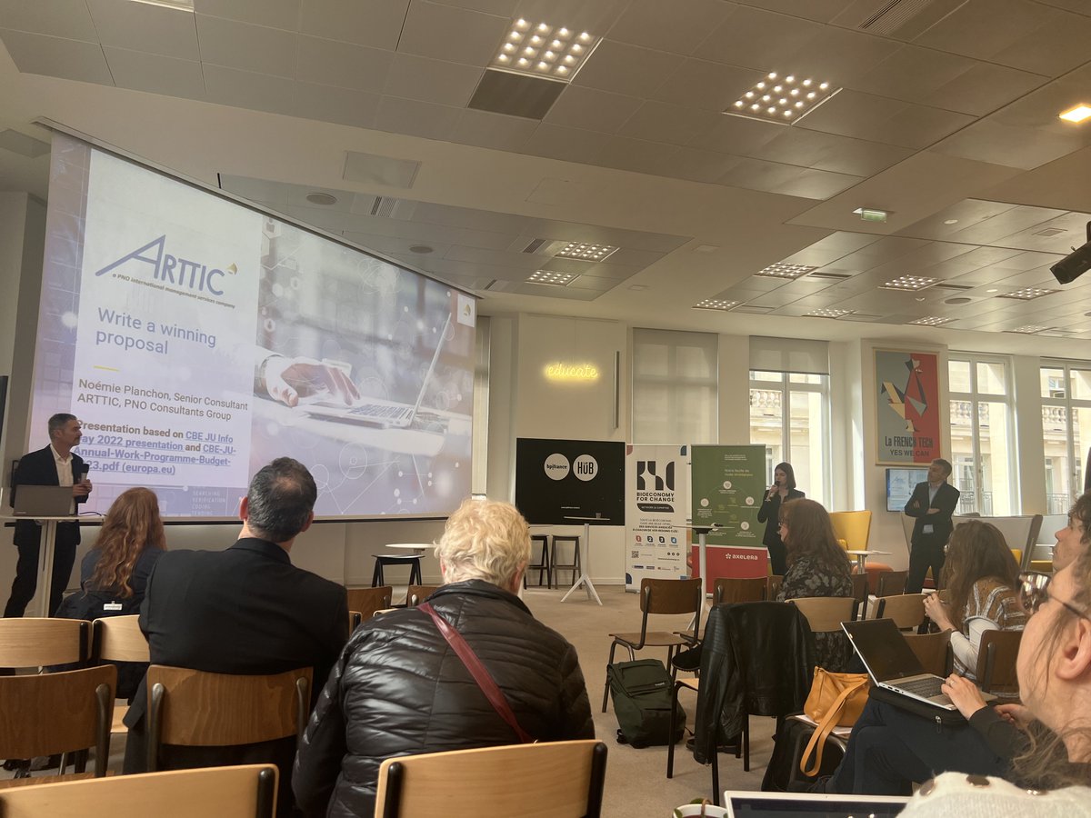 ARTTIC (@arttic_rtd) on Twitter photo At the recent <a href="/CBE_JU/">Circular Bio-based Europe Joint Undertaking</a> Info Day, ARTTIC consultant Noémie Planchon presented best practices for proposal writing based on the four Bio-based Industries Joint Undertaking (BBI JU) Flagship projects funded with the support <a href="/PNO_France/">PNO Innovation France</a>: FARMYNG, AFTERBIOCHEM, SCALE et RESOLUTE. At the recent <a href="/CBE_JU/">Circular Bio-based Europe Joint Undertaking</a> Info Day, ARTTIC consultant Noémie Planchon presented best practices for proposal writing based on the four Bio-based Industries Joint Undertaking (BBI JU) Flagship projects funded with the support <a href="/PNO_France/">PNO Innovation France</a>: FARMYNG, AFTERBIOCHEM, SCALE et RESOLUTE.