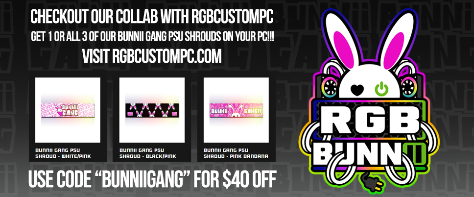 bunniigang's tweet photo. HEY GANG! LOOKIN' TO ADD SOME BUNNII GANG FLAVOR TO YOUR PC?! DO YOU NEED A NEW PC?! IF YOURE IN THE MARKET, CHECK OUT @pc_rgb AND CUSTOMIZE YOUR NEW PC! BE SURE TO USE OUR CODE "BUNNIIGANG" FOR $40 OFF AS WELL!!! #HOPWITUS #BUNNIIGANG #RGBCUSTOMPC
https://t.co/7Dn40d1mxd https://t.co/bNX1klzHUM