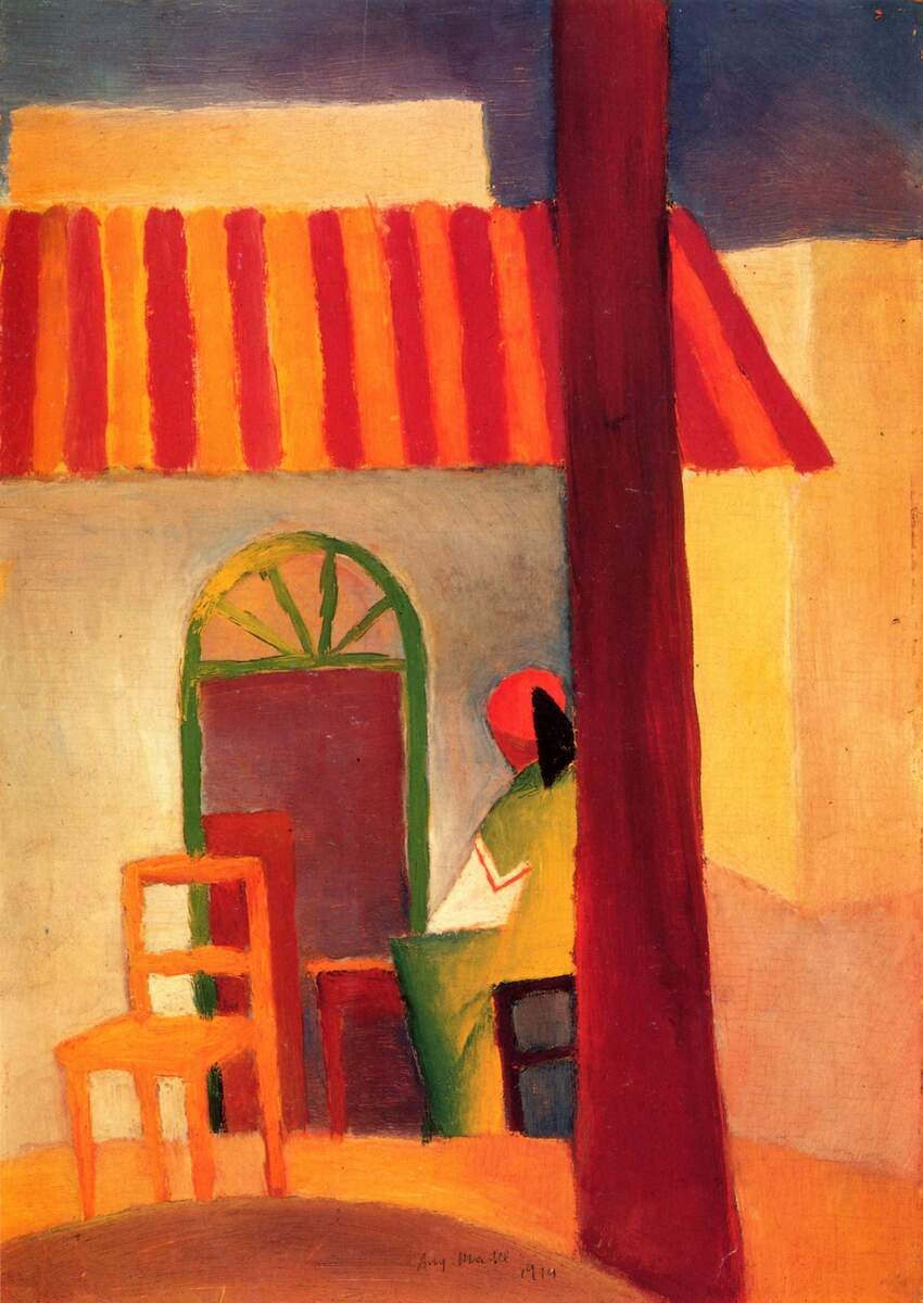 Turkish Cafe (I), 1914 #fauvism #augustmacke wikiart.org/en/august-mack…