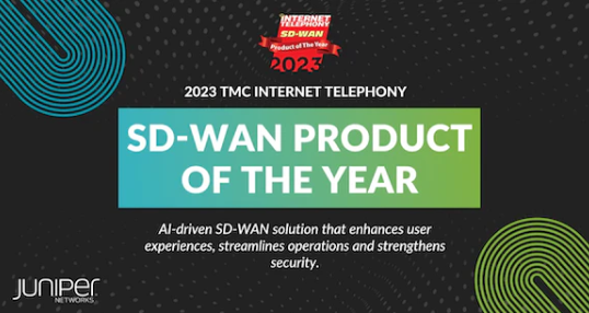 Juniper_UKIChan's tweet photo. SD-WAN Product of the Year Awards are bestowed upon companies that demonstrate the innovation, vision, and execution to deliver software-based networking tools driving the upward market trajectory.
 https://t.co/gbK1eqqmc8 https://t.co/gVfZ94J79n