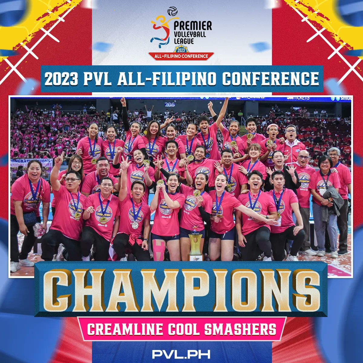 BACK-TO-BACK FOR COOL SMASHERS! 🥇

#PVL2023 #TheHeartOfVolleyball