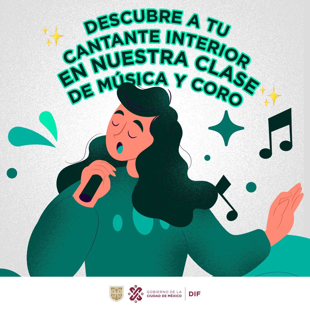 DIFCDMX's tweet photo. Alcanza las notas más altas y descubre de lo que tu voz es capaz en nuestro Taller de Música y Coro. 🎵🎤 

Pregunta por esta y muchas clases mas en tu Centro DIF más cercano a ti y encuentra tus mejores habilidades. 🤩🤍👇🏼
https://t.co/FlXAAfjAtZ https://t.co/HjZCaOQyGP
