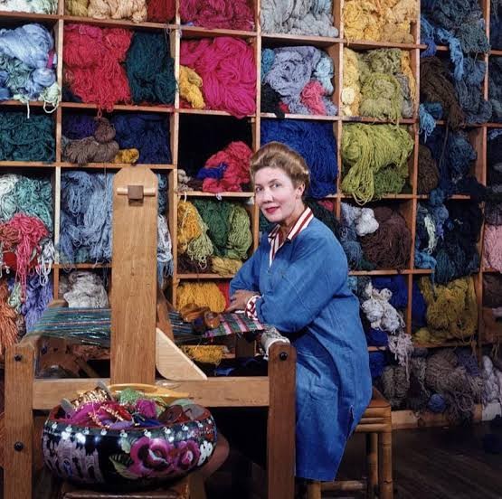 luumtextiles's tweet photo. #Newknit drapery’s warp knit construction by Suzanne Tick is inspired by mid-century openweave work from weaver &amp; businesswoman Dorothy Liebes. Today we celebrate Liebes and her contribution to material exploration! https://t.co/AqjVf08Zx5
