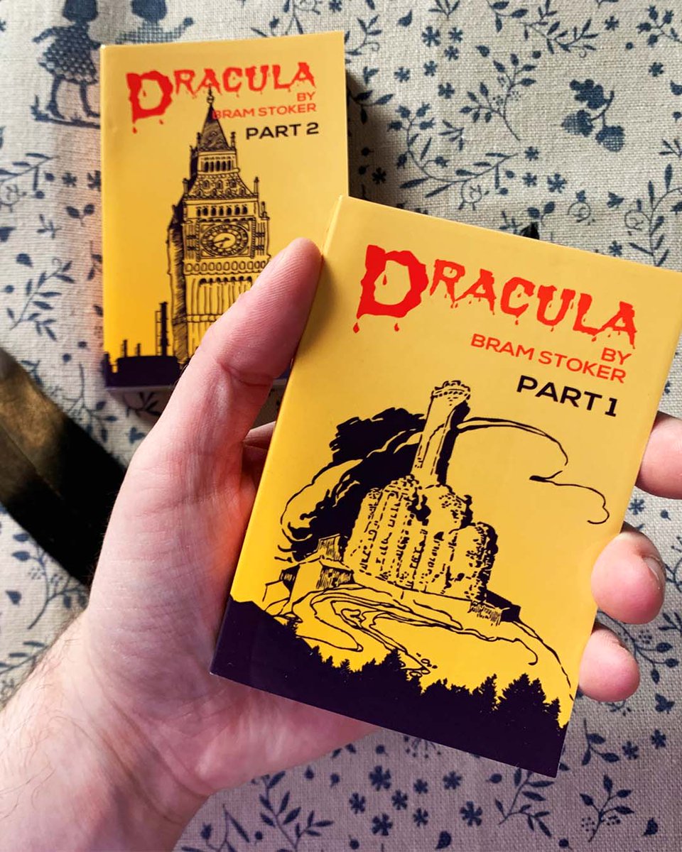 littlebitsbooks's tweet photo. Get lost in the pages of this pocket-sized Dracula.

The haunting story of the vampire Count and his menacing presence in Transylvania has never been more accessible or convenient to carry around. 

Just don't read it before bedtime... 

#Dracula #horror #bookstagram #vampire https://t.co/XbiWC1JwdH