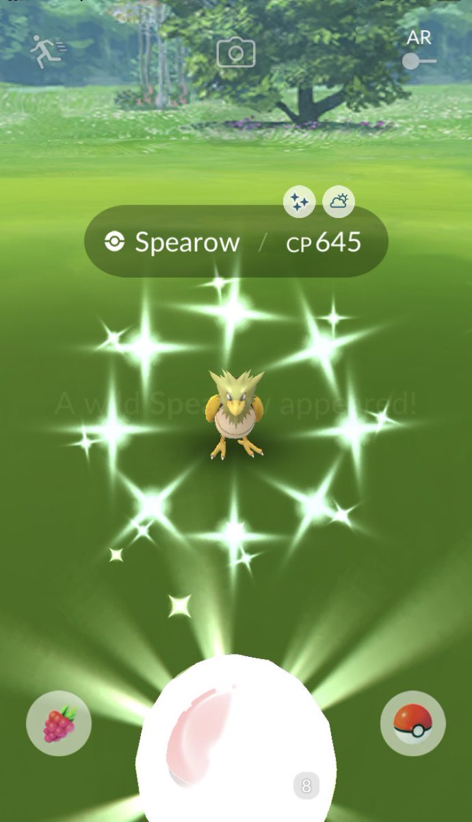 mrsbongobong's tweet photo. #bling
#PokemonGo #ShinySpearow #HomeJoy https://t.co/vJ9Tt7rsYG