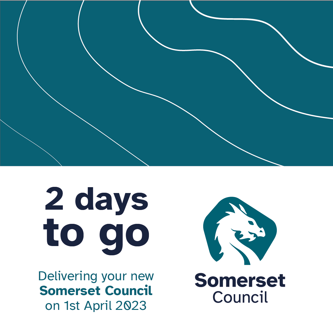 2️⃣ Days to go until #SomersetCouncil is fully operational! Make sure you're following what will be the new #SomersetCouncil twitter account over at @SomersetCouncil
