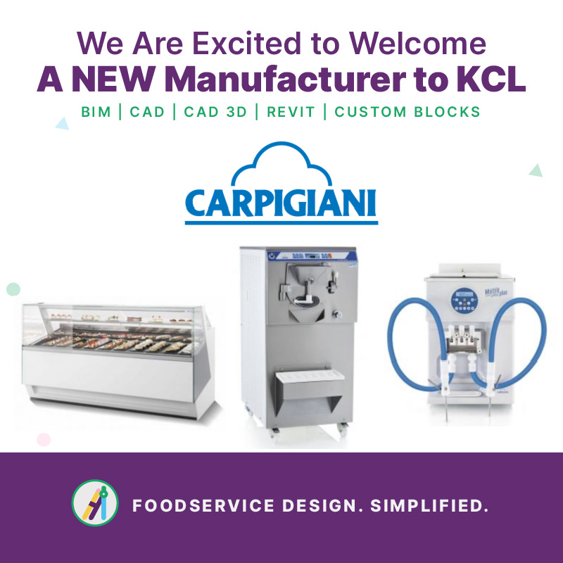 Welcome to KCL, <a href="/CarpigianiNA/">Carpigiani North America</a>! They are the leader in state-of-the-art equipment for frozen dessert needs: ice cream, gelato, soft serve, &amp; sorbet. Their line includes batch and blast freezers, display cabinets, soft serve machines, and more! See carpigiani.com/us