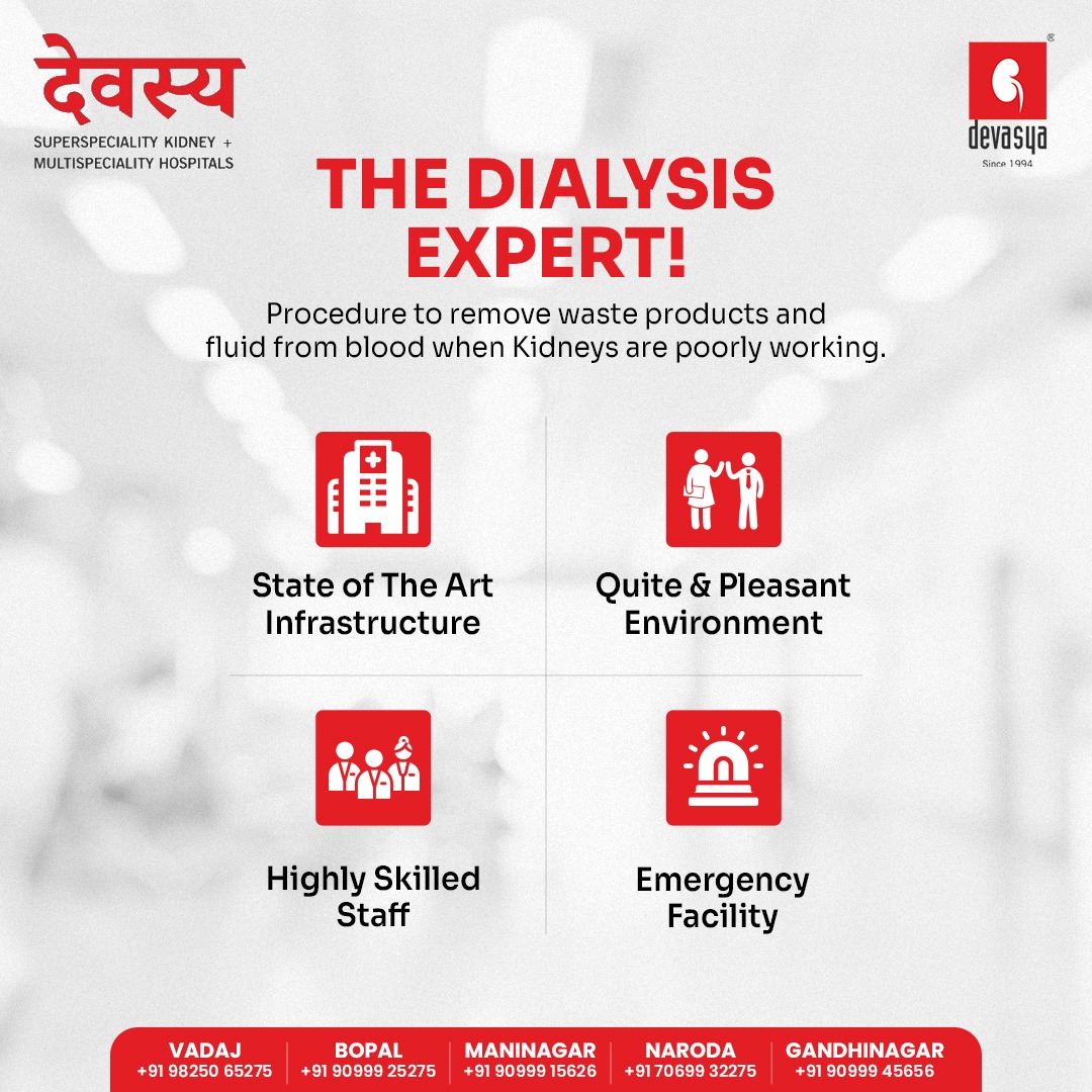 KidneyHospital's tweet photo. Find the best dialysis care at #Devasya Kidney &amp; #MultispecialityHospital

State Of The Art Infrastructure, Highly Skilled Staff, Quite &amp; Pleasant Environment, Emergency Facility.

#DevasyaHospital #HealthIsWealth #kidneyhospital #kidney #kidneydisease #kidneyhealth #urology https://t.co/oWiWRIkeyj